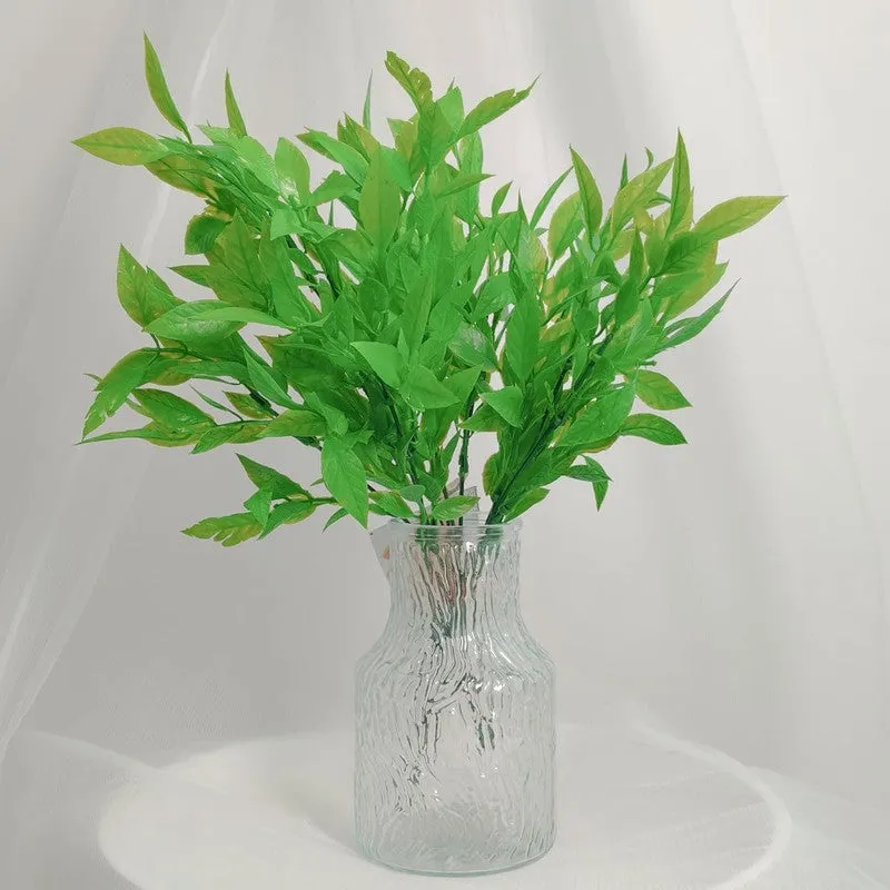 Green Glow Curry Artificial Stem (Green) - Set Of Two media 8