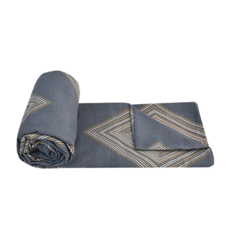 Spaced Tiles Cotton Duvet Cover - 210 TC media 7