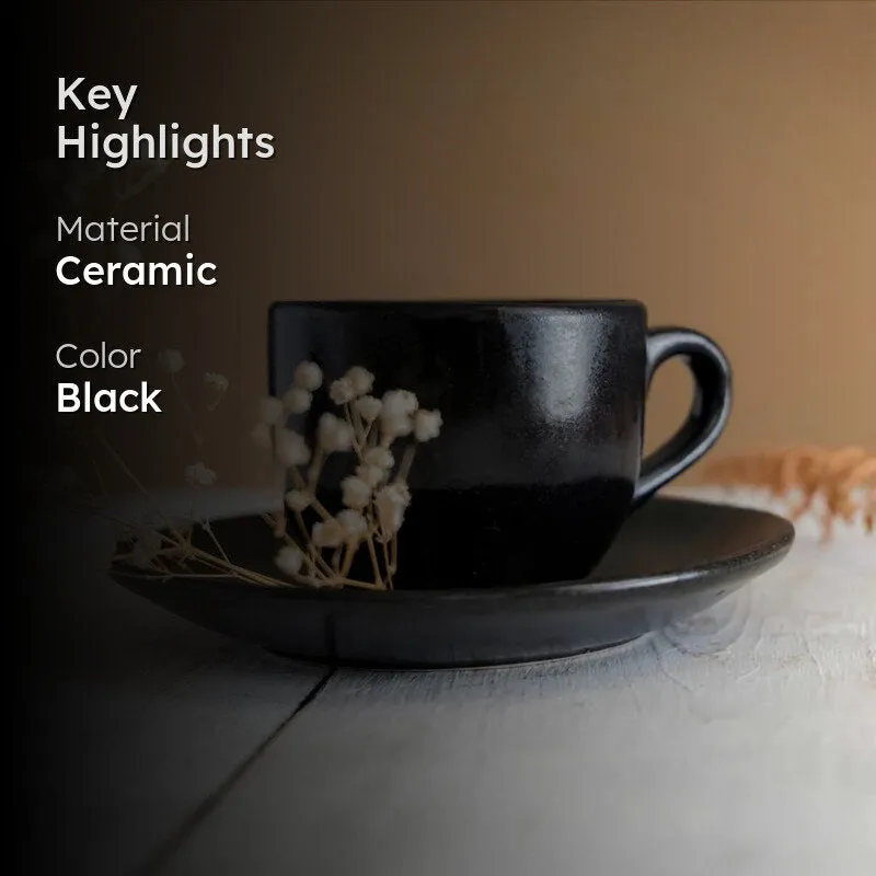 Vinara Handmade Cup & Saucer - 240 ML media 2