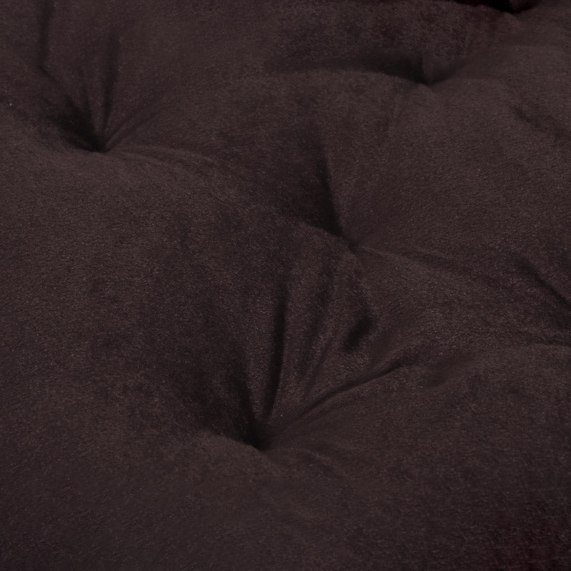 Roe Velvet Floor Cushion - Brown media 4
