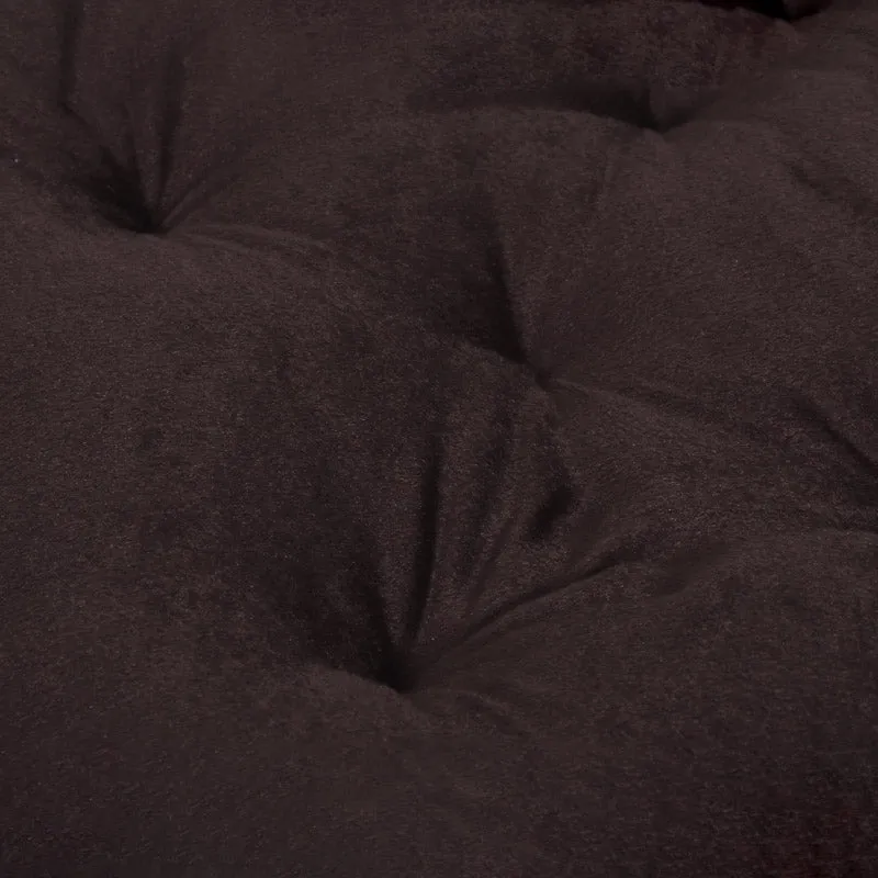 Roe Velvet Floor Cushion - Brown media 4
