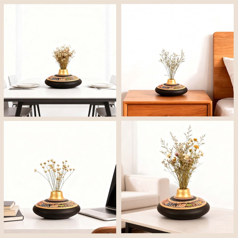 Bodhi Tribal Terracotta Vase media 5