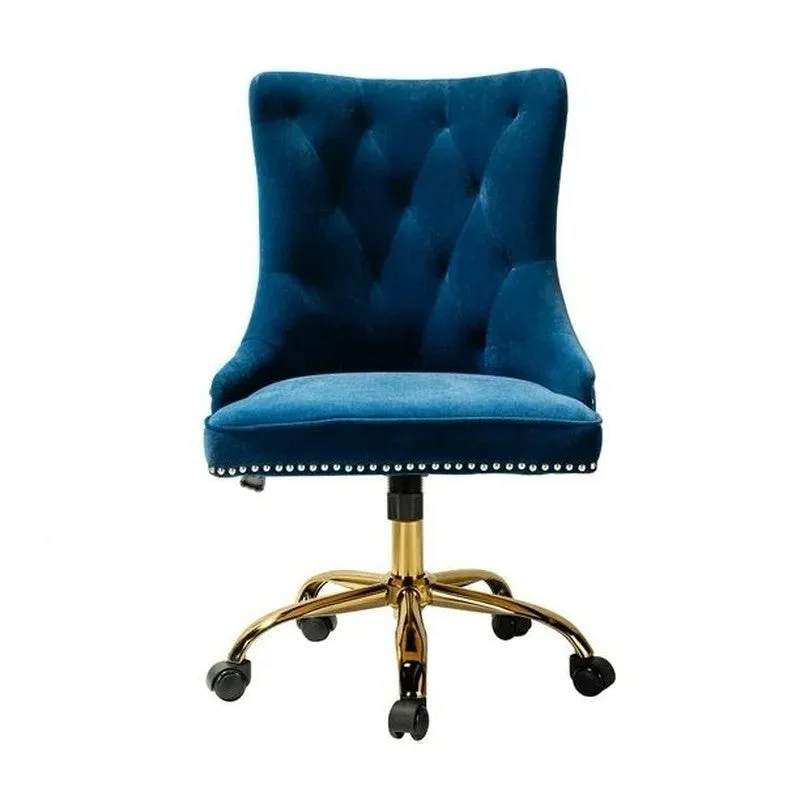 Seatra Neem Wood Office Chair - Dark Blue media 6