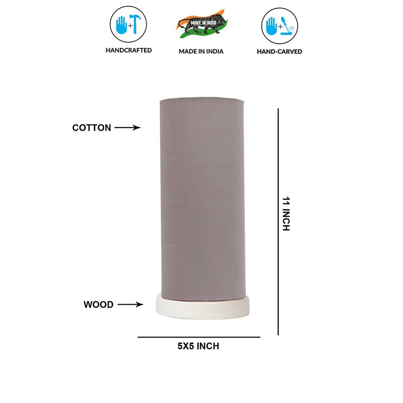 Esto Tower Wooden Table Lamp - Grey media 5