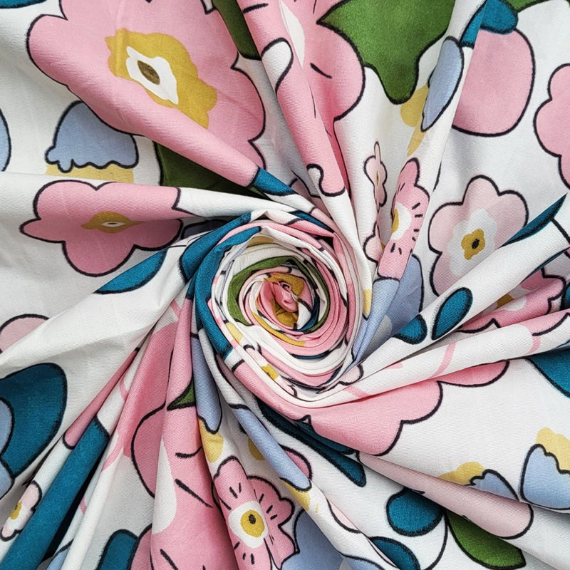 Flora Pop Room Darkening Curtain (Multicolor) - Set Of Two media 5