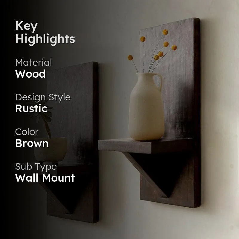Classic Wooden Wall Shelves (Set Of Two) media 2