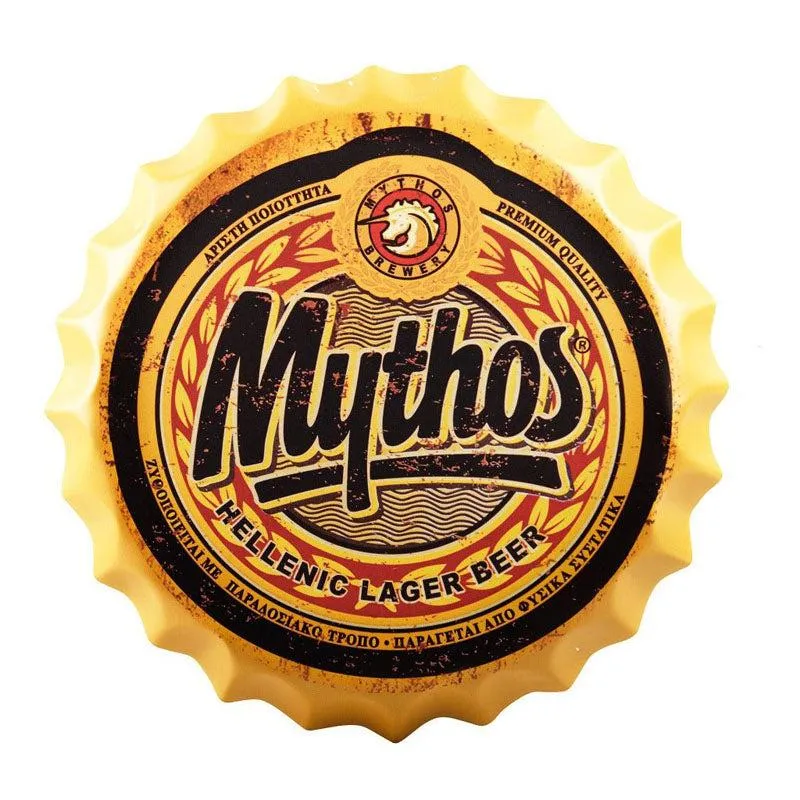 Mythos Bottle Cap Metal Wall Accent media 3