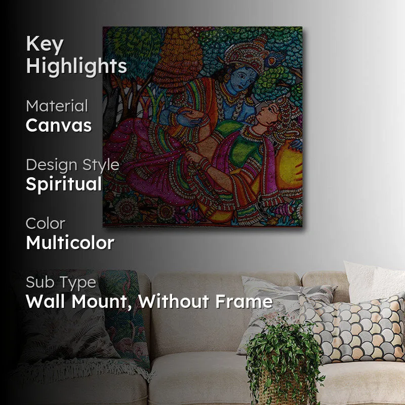 Radha-Krishna Canvas Wall Art media 2