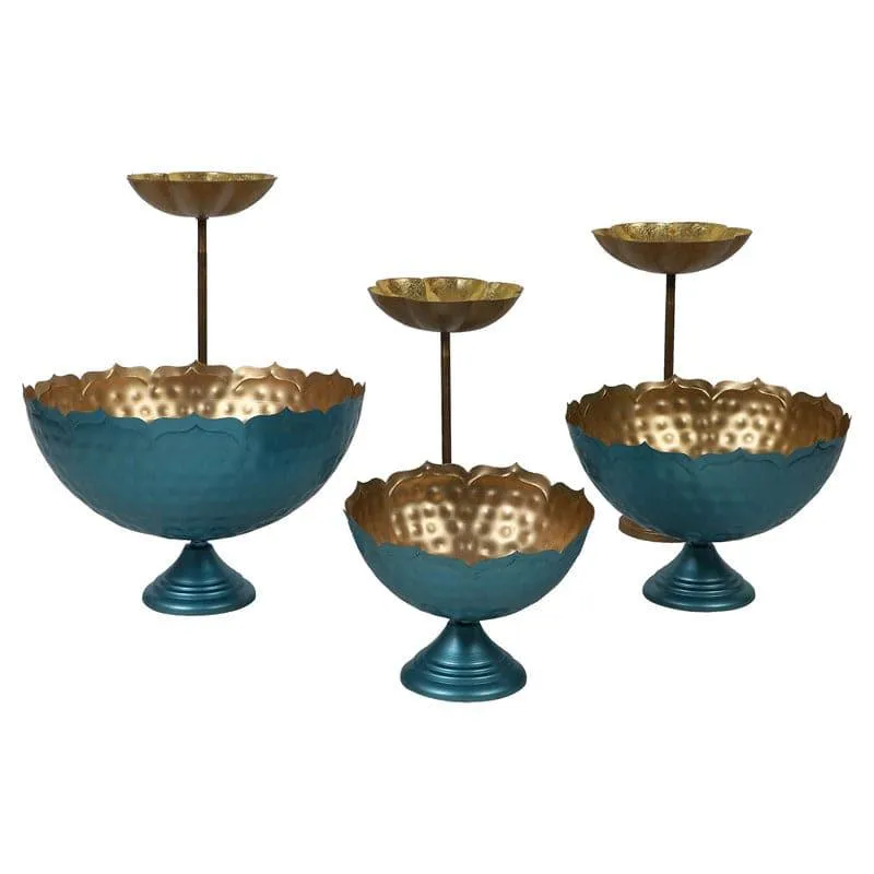 Kanshiki Kalyan Urli (Blue) - Set Of Six media 3