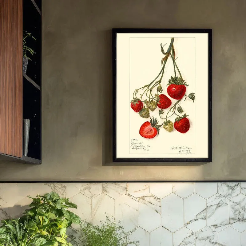 Sweet Citrus Archival Canvas Wall Art - Black media 3