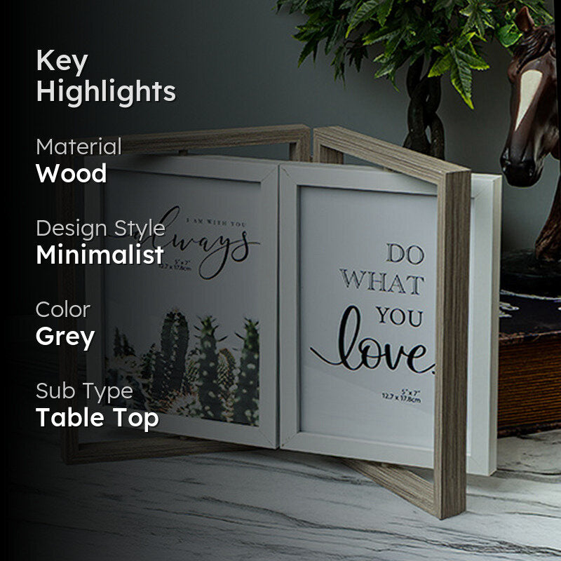 Flicker Wood Photo Frame - Grey media 2