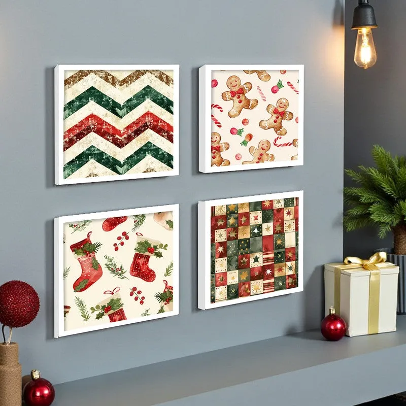 Festivo Charm Wall Painting - Set Of Four media 4