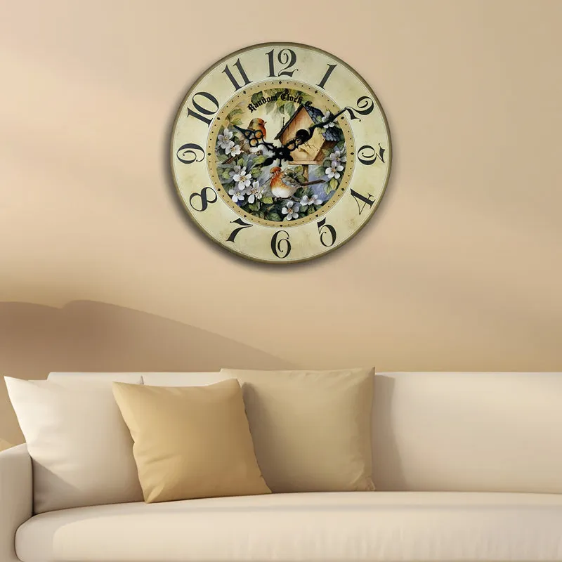Rivo Wood Analog Wall Clock media 3