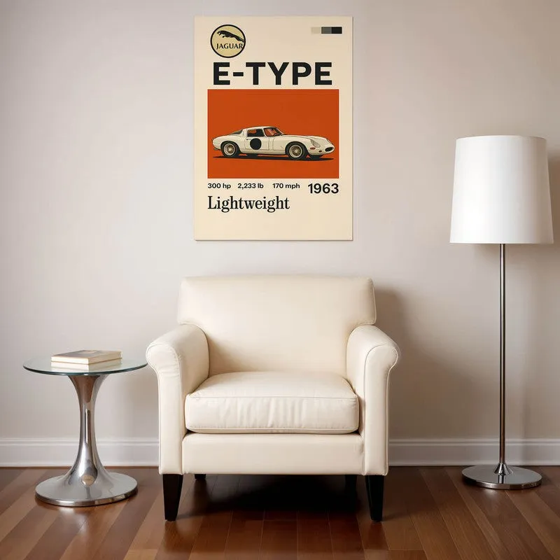 Jaguar E-Type Legend Wall Poster media 1