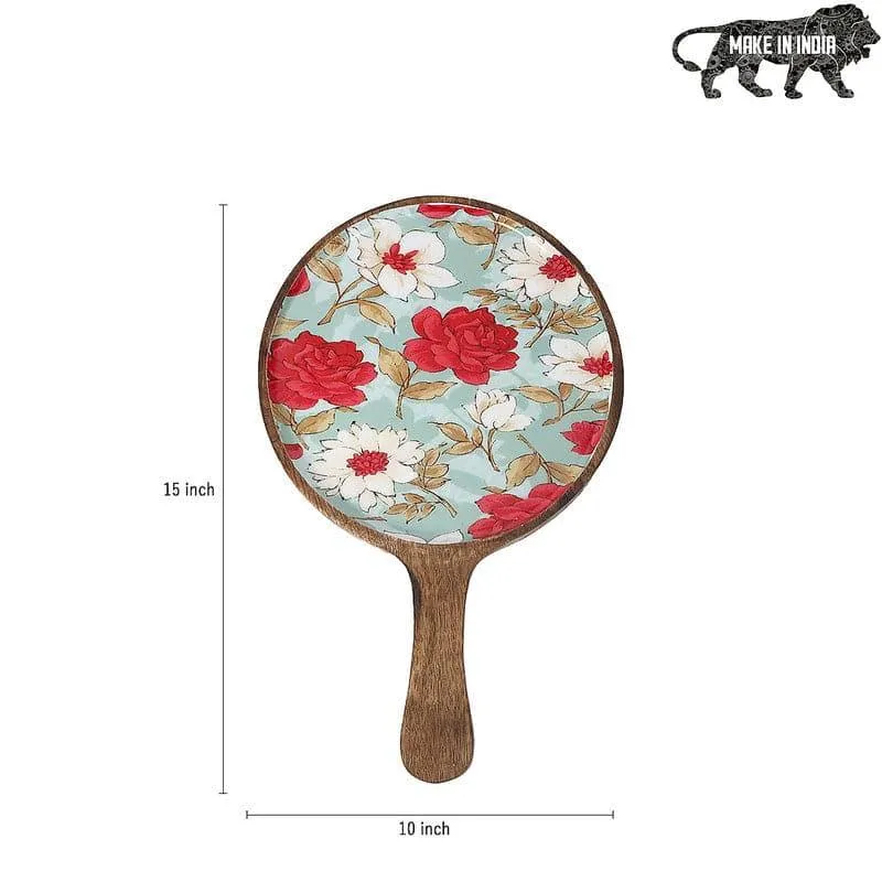 Hetty Floral Wood Pizza Platter media 5
