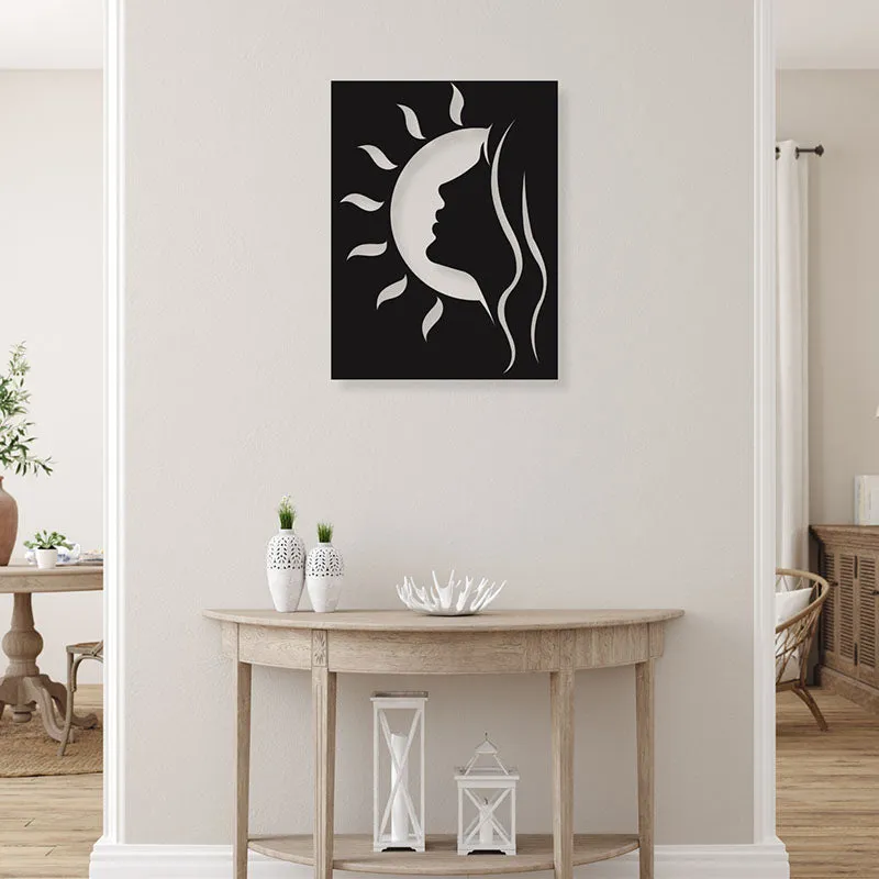 Lady And Sun Black Iron Wall Accent media 1