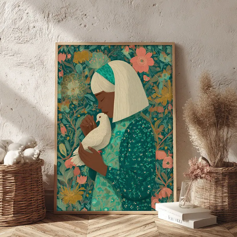 Floranova Canvas Wall Painting - Brown Frame media 3
