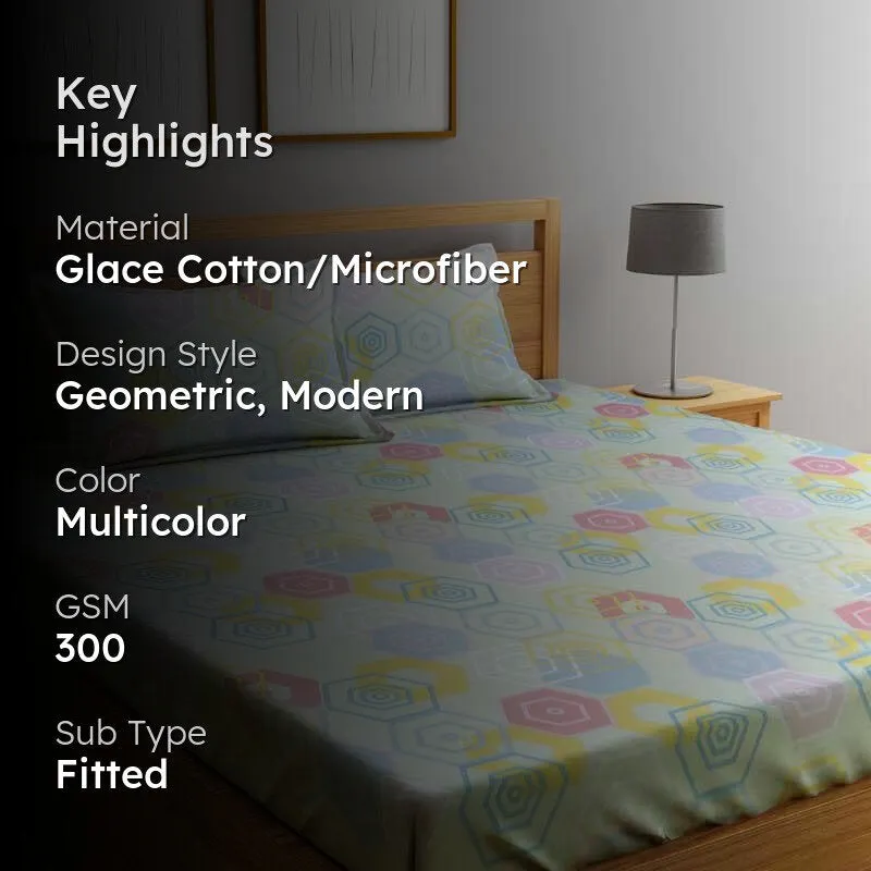 Playful Patterns Fitted Microfiber Bedsheet - 300 GSM media 2