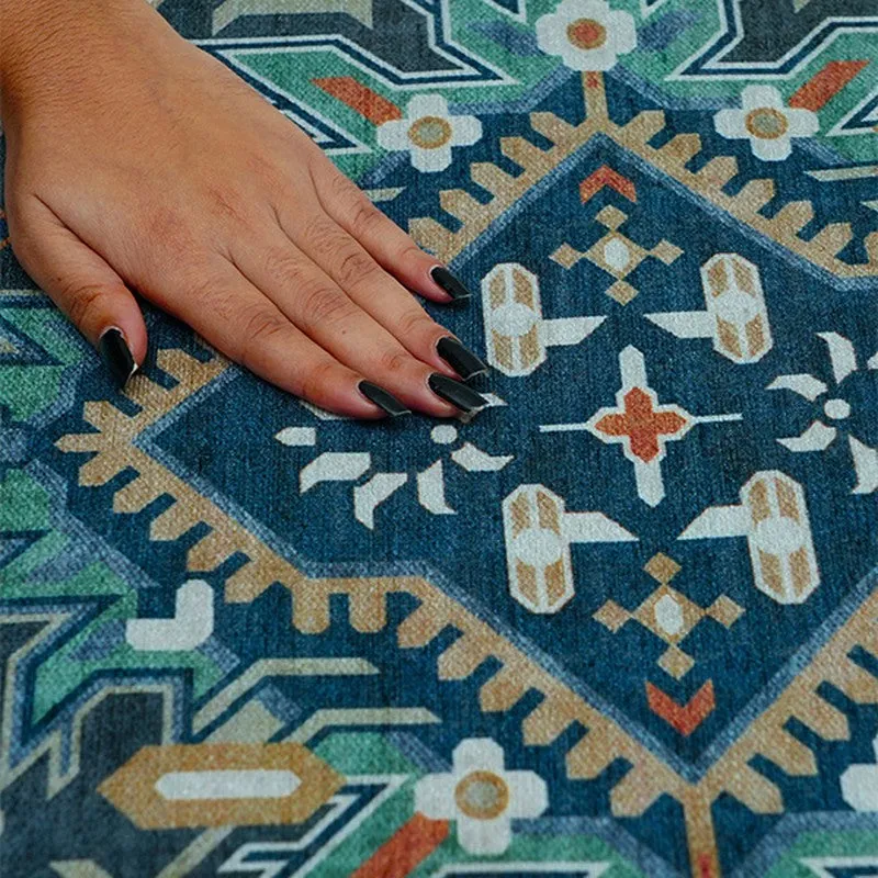 Iman Grace Prayer Mat (Blue,Brown) - 550 GSM media 6
