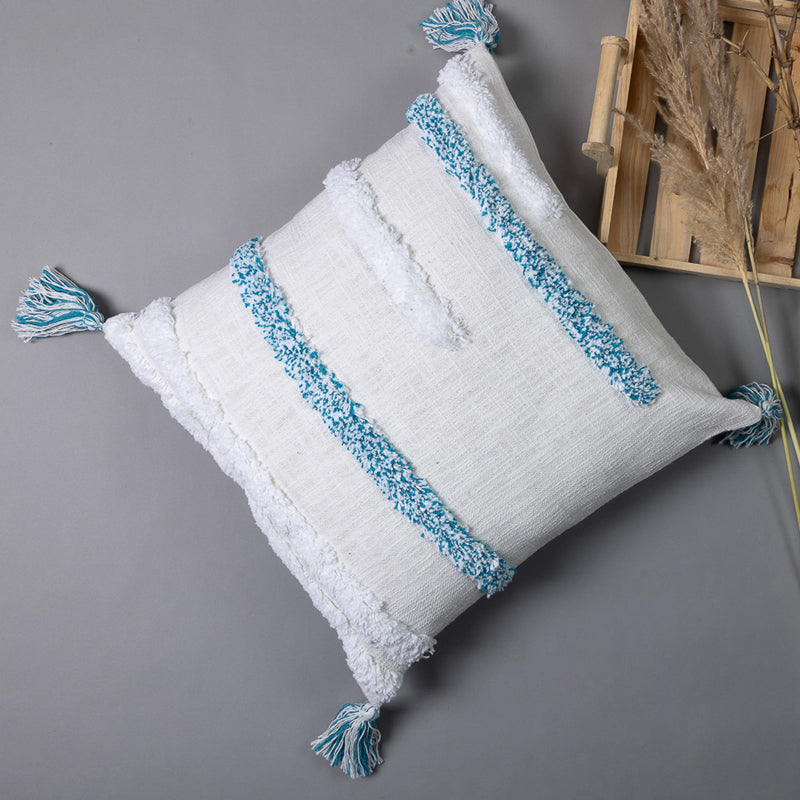Twill Strips Tufted Cushion Cover media 5