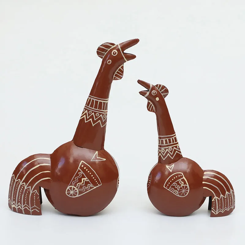 Pollo Metal Showpiece - Set Of Two media 4