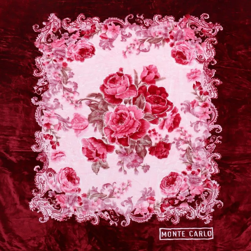 Monte Carlo Crimson Cascade Blanket (Maroon)- 800 GSM media 7