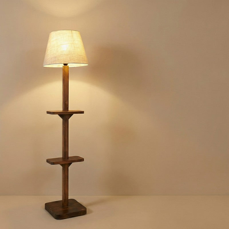 Jovana Shelf Wooden Floor Lamp media 6