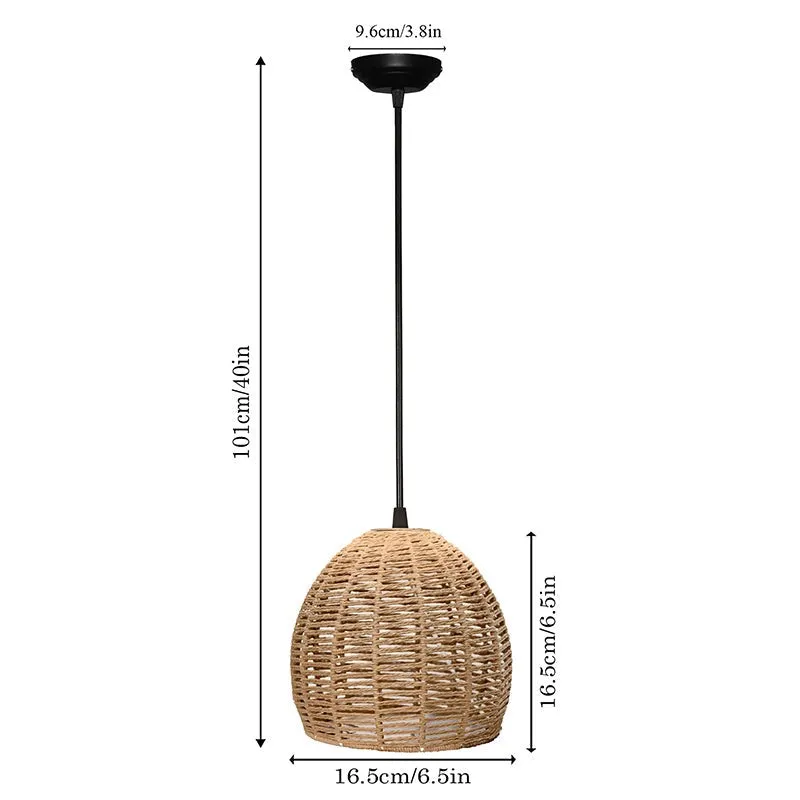 Wickra Rattan Round Ceiling Lamp media 5