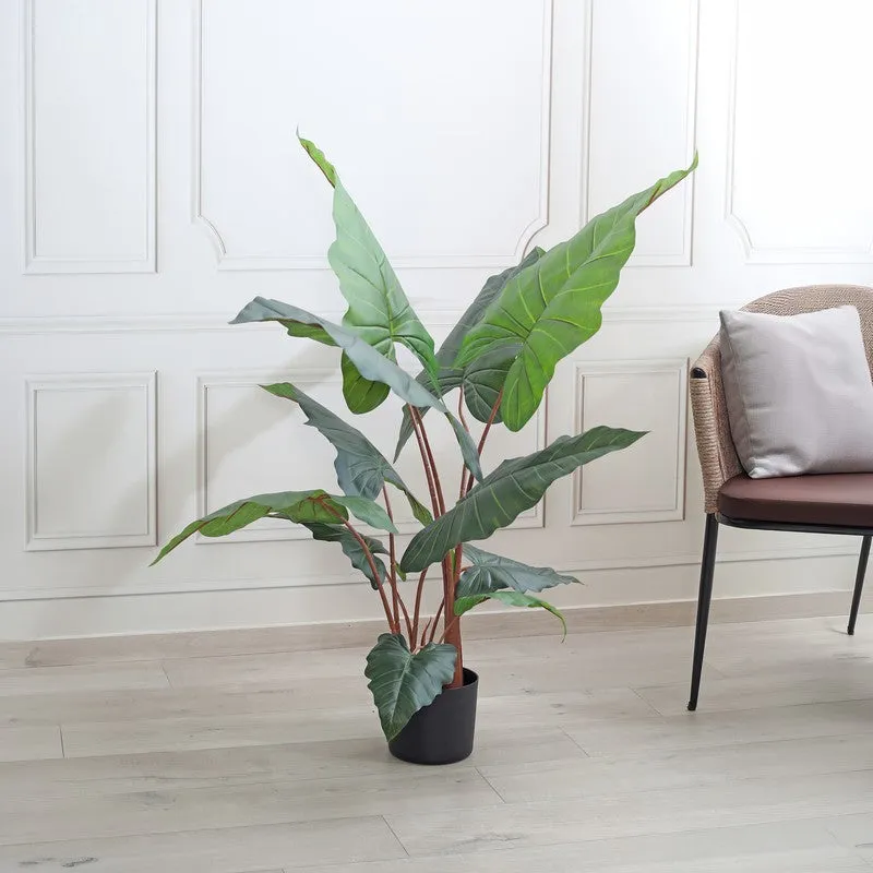 NatureGlow Artificial Plant With Black Plastic Pot - 3.9 ft media 3
