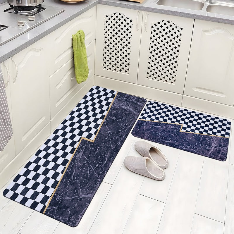Aurvera Rubber Kitchen Floor Mats - Set of Two
