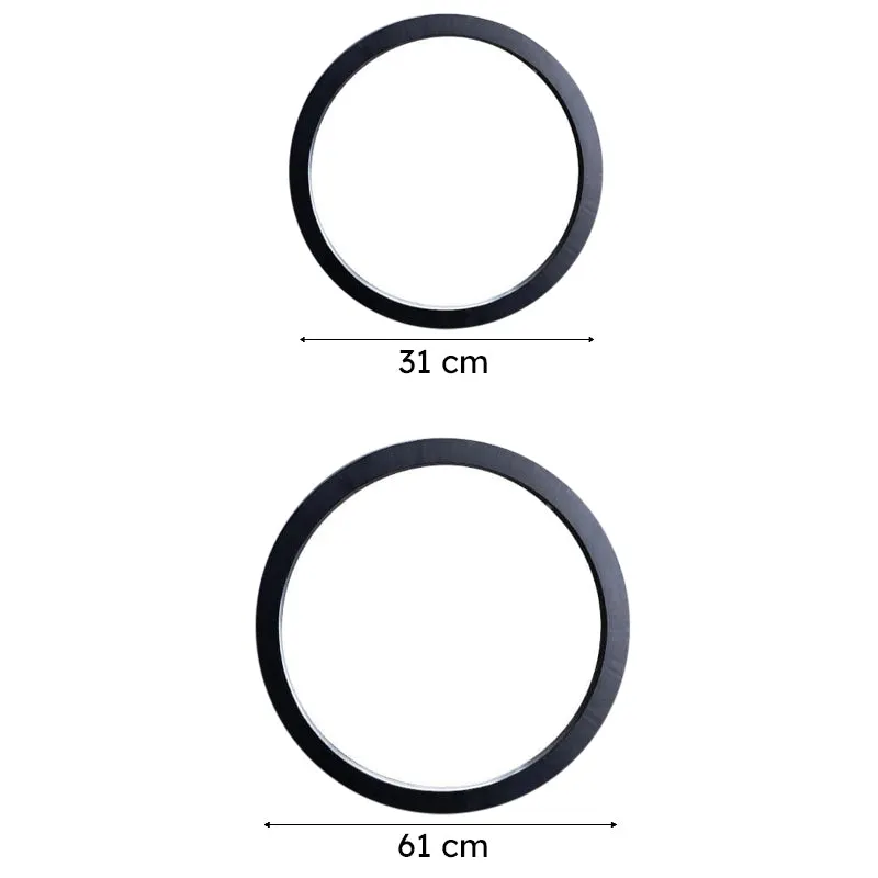 Satomi Wall Mirror - Charcoal media 8