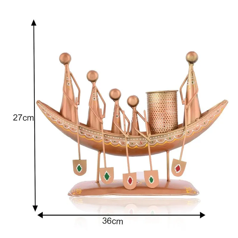 Boat Figurine Iron Stationery Holder media 6