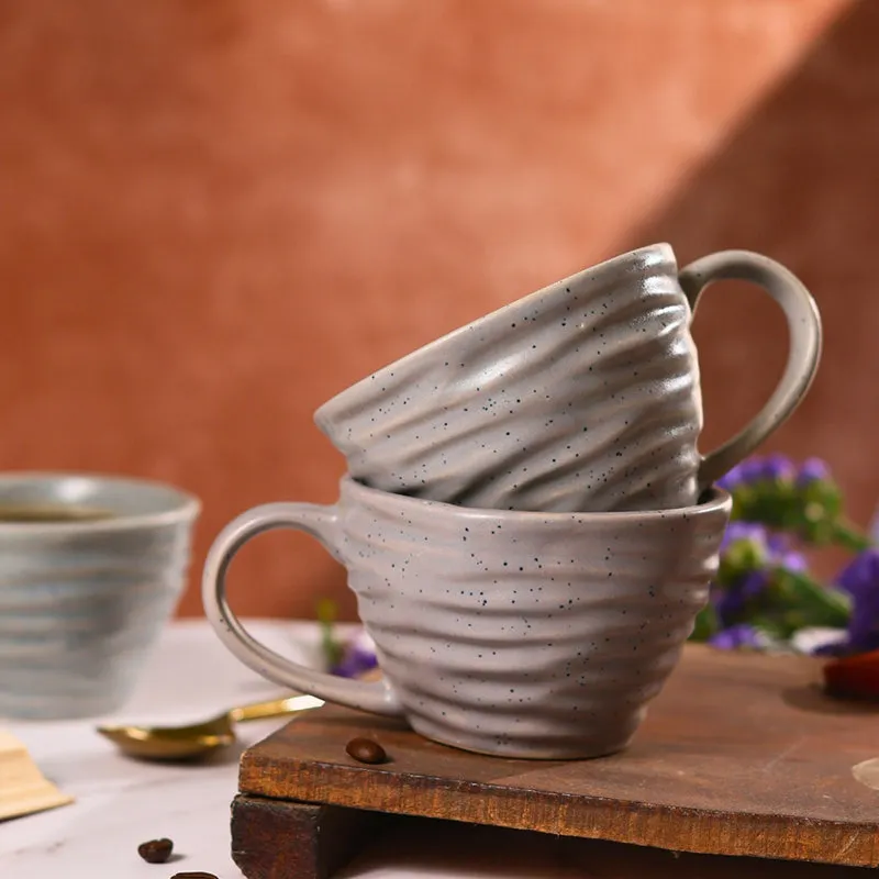 Alessia Ceramic Tea Cup (230 mL)/Grey) media 4