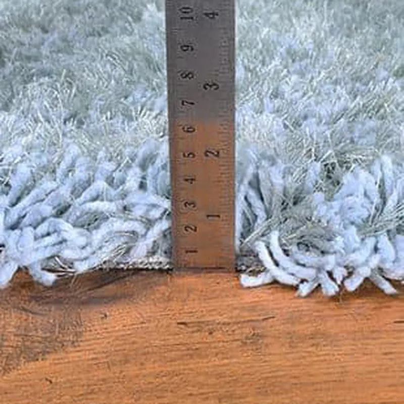 Table Tufted Woven Whisper Rug - Light Blue media 8