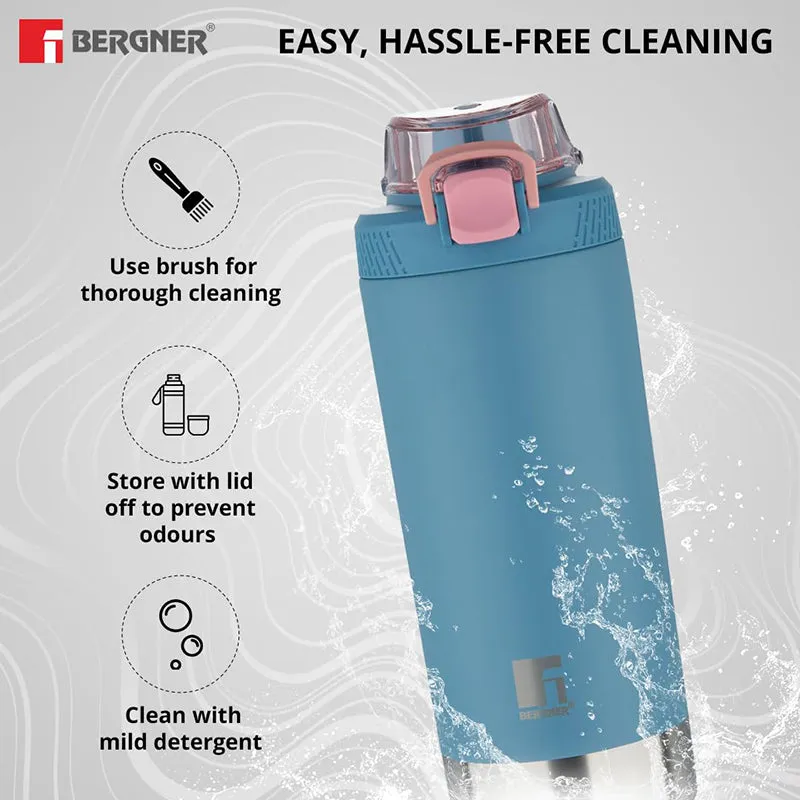 Bergner Glacior Double Walled Hot & Cold Flask (Blue) - 720 mL media 5
