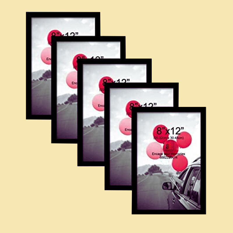 Adriana MDF Black Photo Frame - Set Of Five