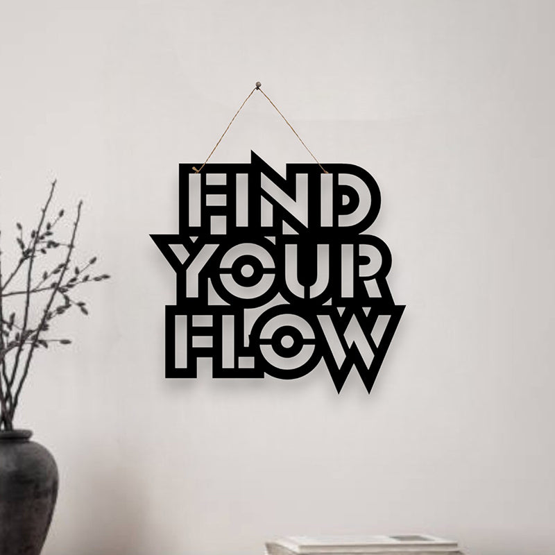 Find Your Flow Mild Steel Wall Accent