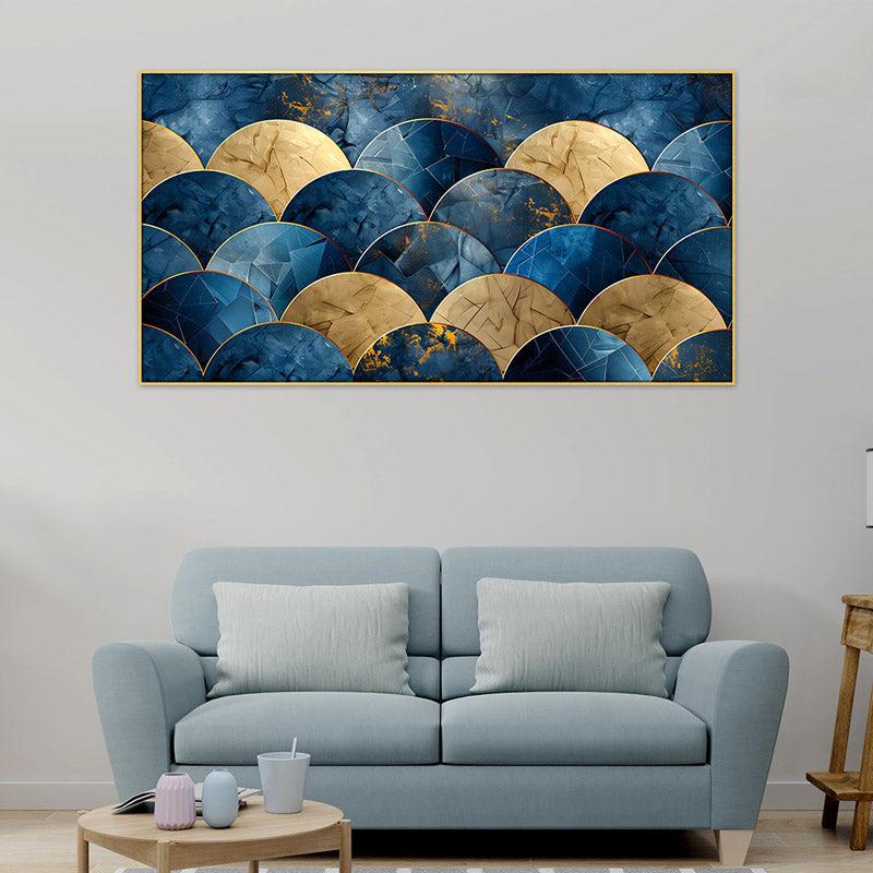 Lireta Abstract Wall Painting With Frame media 3