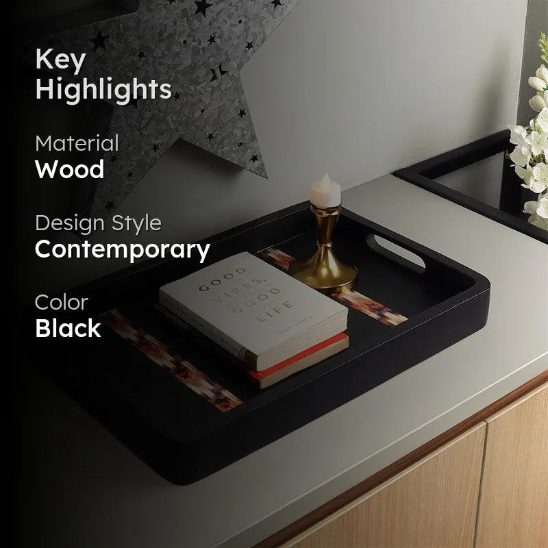 Selyse Acacia Wood Tray media 2