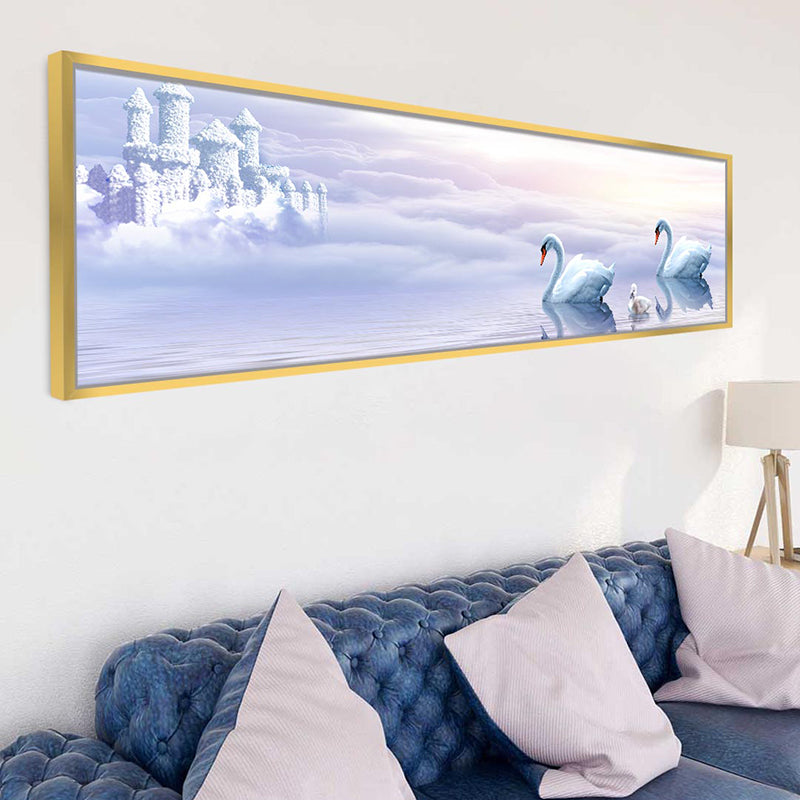 Snowy Swans Canvas Wall Art media 3