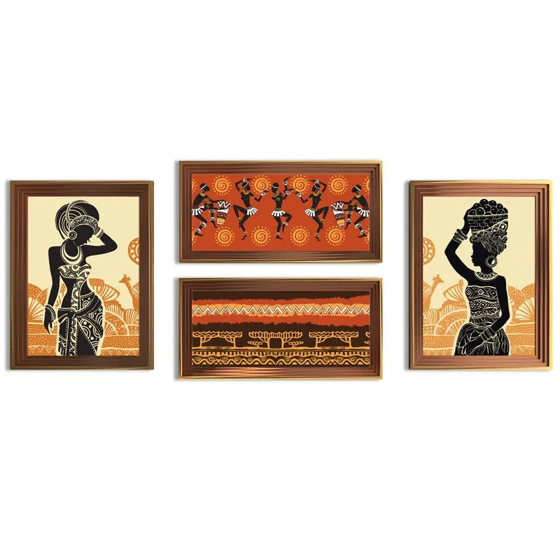 Tribal Trysta Wall Art - Set of Four media 4