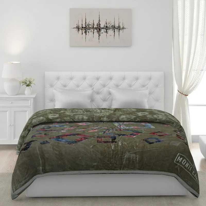 Monte Carlo Mystic Meadow Blanket (Green) - 900 GSM media 4