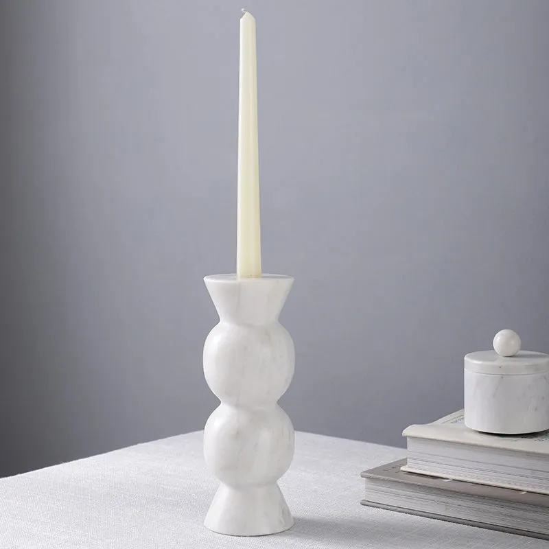 Marmi Light Marble Candle Holder media 4
