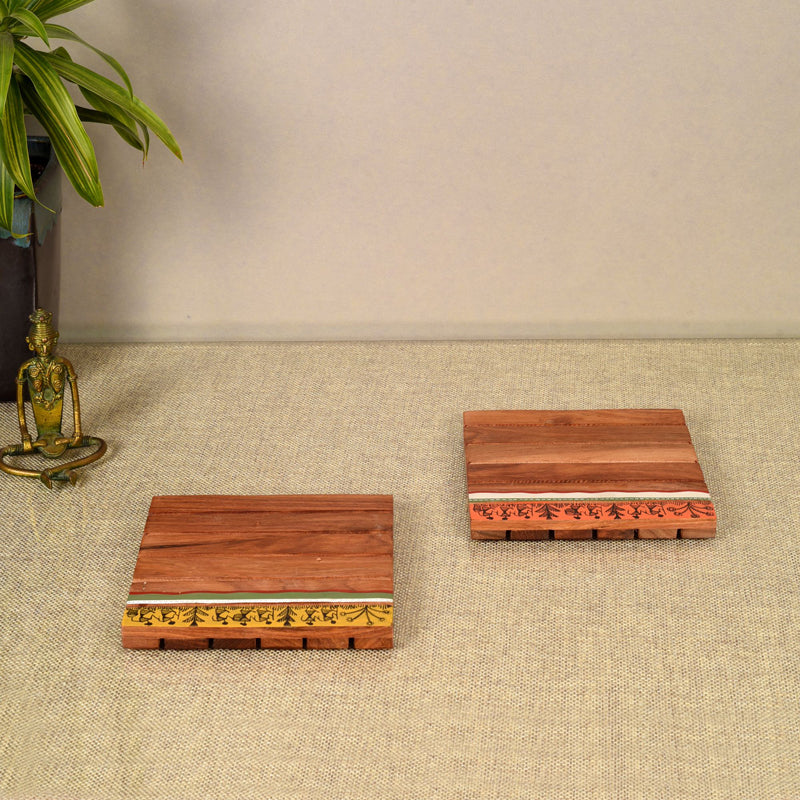 Alda Wooden Trivet - Set Of Two media 3