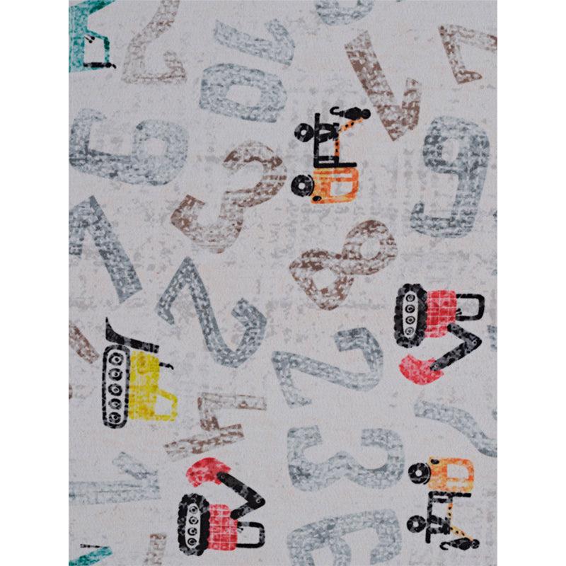 Number Crane Carpet - White media 6