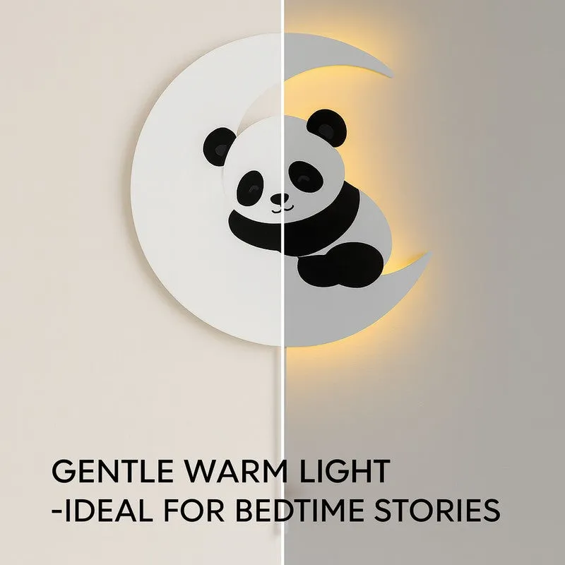 MoonPaw Panda Battery Operated MDF Wall Lamp media 5