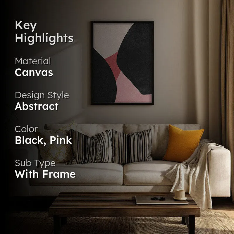 Magenta Midnight Framed Canvas Wall Painting media 2