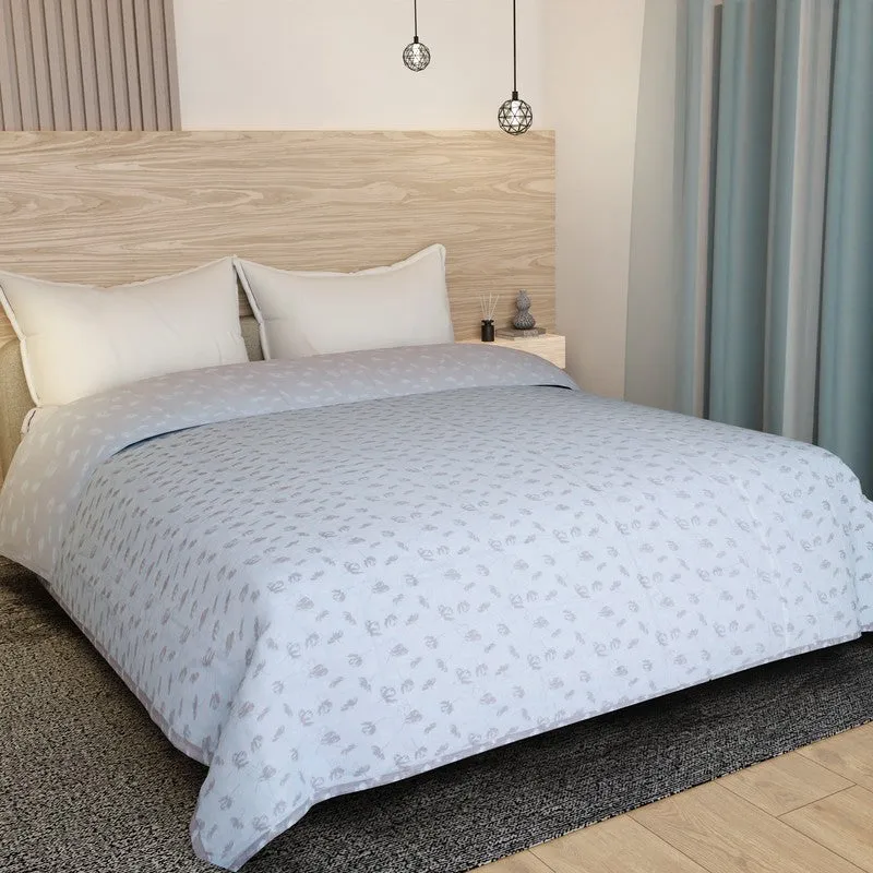 Petal Dots Reversible Cotton Dohar (Beige,White) - 120 GSM media 3