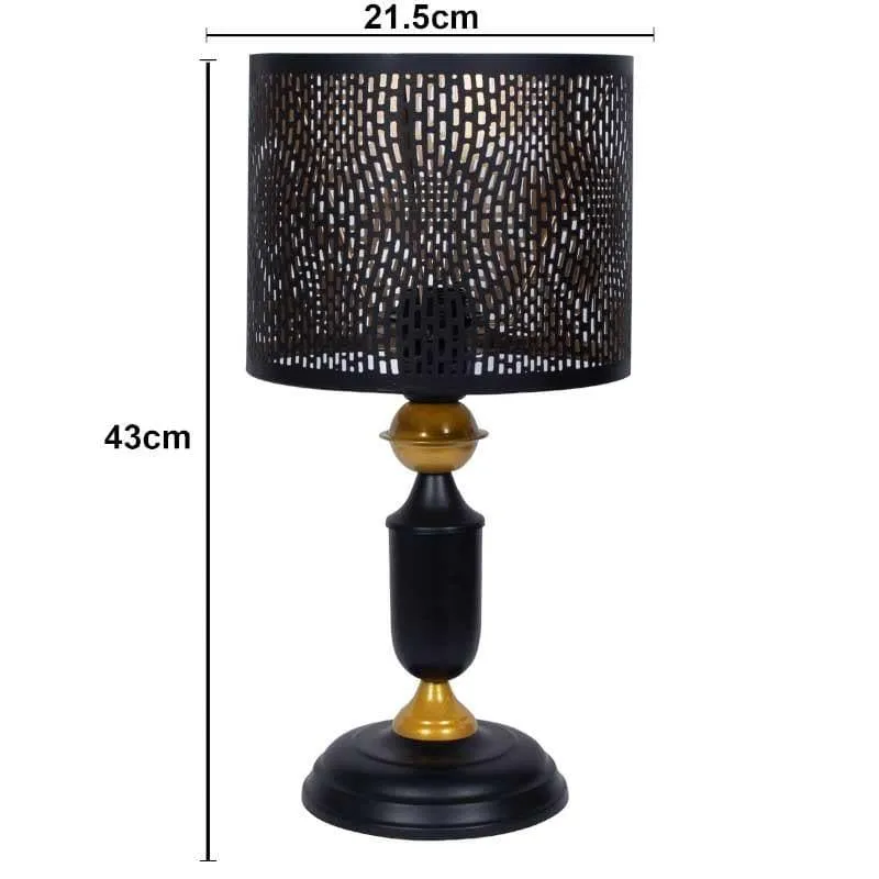 Mystical Marrakech Metal Table Lamp - Black,Gold media 5