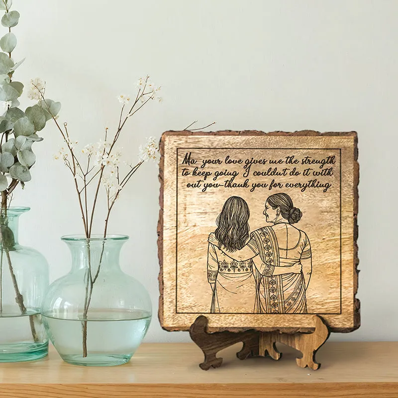 Thank You For Everything Wood Showpiece - Square media 1